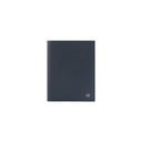 CROSS Soft Grain Leather 9CC Passport Travel Wallet - Navy Blue